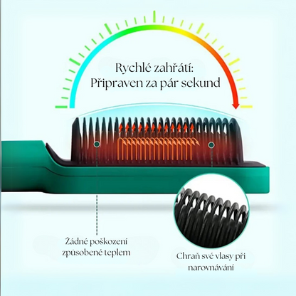 Perfektně Hladké™ –  Vyhlazovací kartáč 2 v 1 proti popálení, 5 úrovní, 45W