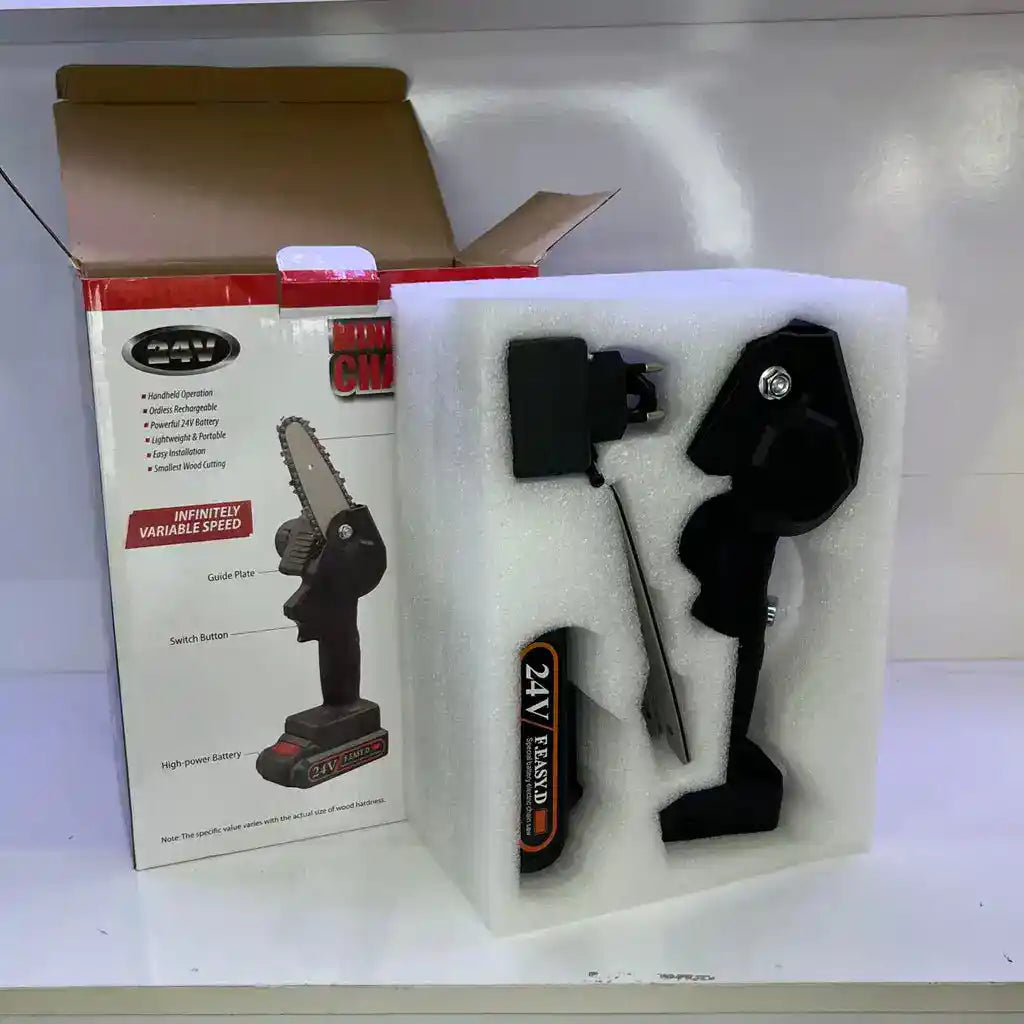 PowerCut™ – Mini bezdrátová řetězová pila se 2 bateriemi – [AKCE PLATÍ JEN DNES]